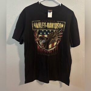 Harley Davidson Mens T-Shirt L Legendary Jim’s St. Petersburg Fl Black